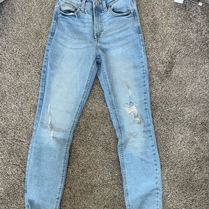 Light wash jeans